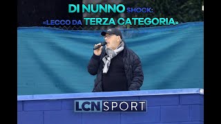 Di Nunno insulta i tifosi del Lecco lo show completo del patron bluceleste [upl. by Nihsfa983]