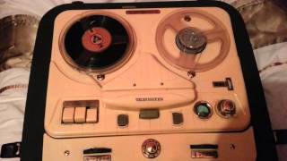 1958 Telefunken Magnetophon model 85 working [upl. by Heeley468]