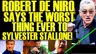 ROBERT DE NIRO LOSES IT WITH SYLVESTER STALLONE AS WOKE HOLLYWOOD amp MEDIA FALL IN FINANCIAL FLAMES [upl. by Sol]