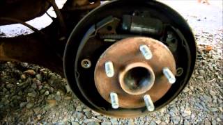 rear drum brake inspection [upl. by Lecroy157]