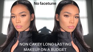 FLAWLESS DRUGSTORE MAKEUP TUTORIAL  FULL COVERAGE CONCEALER Briana Monique [upl. by Carlton888]