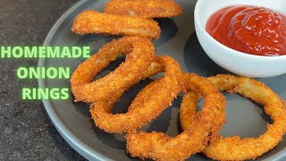 Homemade Onion Rings  How to Make Crispy Onion Rings  Recipe [upl. by Yrtua528]