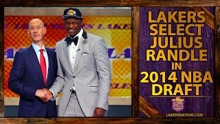 Lakers Draft Julius Randle With Seventh Pick Kobe Will Like Him [upl. by Nosak]