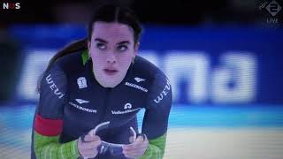 NK schaatsen Thialf Heerenveen 500 meter vrouwen december jaar 2023 oa Fledderus  Voskamp [upl. by Tannie]