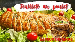 Une délicieuse recette express de feuilleté au poulet curry [upl. by Webber783]