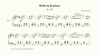 Schubert Waltz in B minor Op 18 No 6 D145 [upl. by Alliuqet]