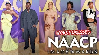 10 WORST DRESSED AT THE NAACP IMAGE AWARDS 2024 [upl. by Thorman]