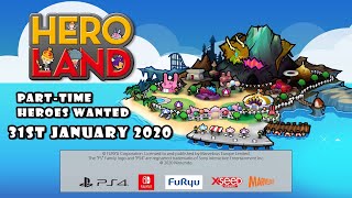 Heroland  Release Date Announcement Trailer NINTENDO SWITCH  PLAYSTATION 4 [upl. by Inaluiak]