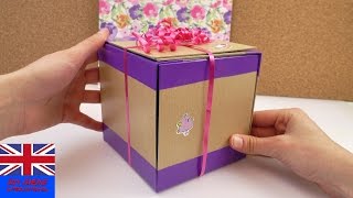 SURPRISE SURPRISE How to make this cool gift box [upl. by Eidua583]