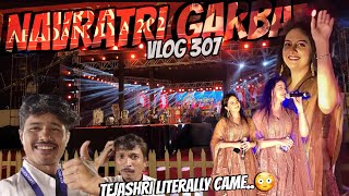 NAVRATRI DAY 2 ✨️  we are shocked 😳 Tejashri pradhan  maha dandiya  tanmay jadhav  daily vlogs [upl. by Ynnelg]