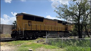 WB Reverse UP Mixed Freight Train  Probandt St  San Antonio TX [upl. by Ecaj879]