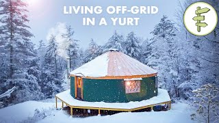 Couple Living OffGrid in Their DREAM Yurt Home in the Forest – How They Built It  Pros amp Cons [upl. by Magdaia691]