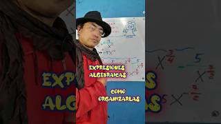 EXPRESIONES ALGEBRAICAS COMO ORGANIZARLAS algebra matematicas aprender [upl. by Olaznog]