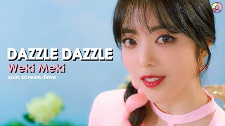 Weki Meki 위키미키  DAZZLE DAZZLE FocusSolo ScreenTime Ranking [upl. by Aerdnuahs]