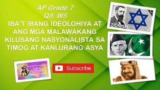 AP7Q3W5IBA’T IBANG IDEOLOHIYA AT MGA MALAWAKANG KILUSANG NASYONALISTA SA TIMOG AT KANLURANG ASYA [upl. by Groeg]