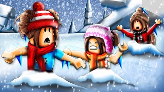 We Survived The FREEZE In Roblox Brookhaven [upl. by Bradeord]