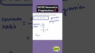 Finding Nth Term  Geometric Progression  IGCSE  Sequences satmath satprep igcsemaths fyp [upl. by Aramo]