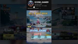 ALL X SUIT MAX BGMI INVENTORY VIDEOS 🤑 bgmi DIVINEGAME [upl. by Groark]