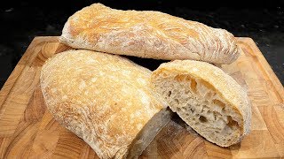 Ciabatta Bread made easy at home [upl. by Aynuat]