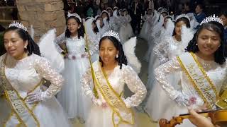 ANGELITAS DEL NIÑO AYACUCHANO NAVIDAD EN POMABAMBA ANCASH 2023 [upl. by Adyam]