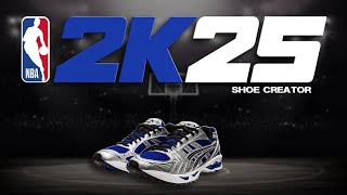 NBA 2K25 Shoe Creator  How to make Asics GelKayano 14 Monaco Blue [upl. by Erroll]