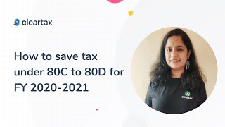 How to Save Tax under Section 80C 80E 80G 80DDB  FY 202021  Income Tax Deductions amp Act [upl. by Oberg]