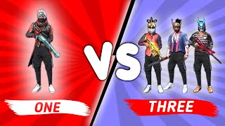 1 VS 3 Best Clash Squad Custom 21 Kills Epic Match  Garena Free Fire [upl. by Eves261]