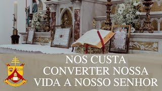 Nos custa converter a nossa vida a Nosso Senhor Precisamos da intercessão de S Miguel [upl. by Nnaerb]