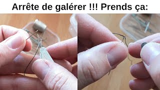 Comment passer facilement le fil dans le trou de laiguille outil méthode astuce technique galère [upl. by Nelsen]