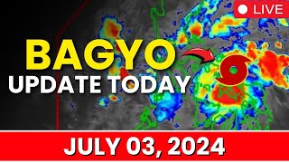 Bagyo Update Today July 03 2024  Low Pressure Area in the Philippines Today Update [upl. by Baxie]