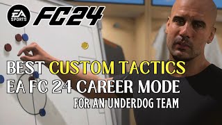 Best Custom Tactics for EA FC 24 Career Mode  For an Underdog team [upl. by Locin]