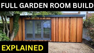 How to build a Garden Room  Full instructions with Storage Build [upl. by Aon]