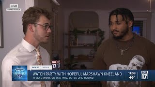 Marshawn Kneeland Draft Party [upl. by Laersi]