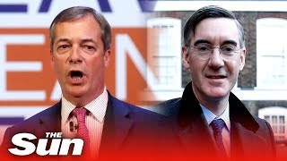 Farage and ReesMogg speak at Leave Means Leave rally [upl. by Emmet]