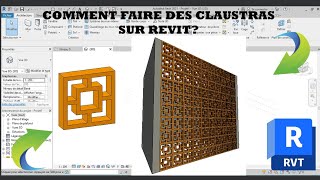 comment faire des claustras sur revit [upl. by Ruddie894]