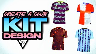 THE BEST KIT DESIGNS IN FC 24 CREATE A CLUB [upl. by Aneeuqahs]