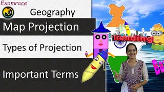 Map Projection and its Types Fundamentals of Geography [upl. by Jankey]