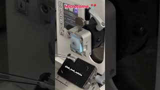 How the microtome works ✨ laboratorylife histopathology tissucuttingmachine viralvideo medico [upl. by Alekal]