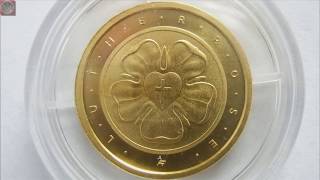 50 Euro LUTHERROSE in Gold  Bundesrepublik Deutschland 2017 [upl. by Trudy]