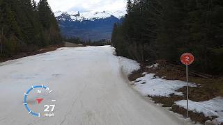 Skiing UPTO 30 MPH  RED slope Ambourzalles at MEGEVE ski resort  GoPro POV  Feb 2024 [upl. by Haag80]