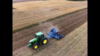 John Deere 6830 amp Brona Talerzowa AgroLift BTH 45  Uprawa pożniwna 2018 [upl. by Haleelahk]