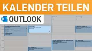 📅 Outlook Kalender freigeben Termine mit Kollegen amp Familie teilen [upl. by Leima780]