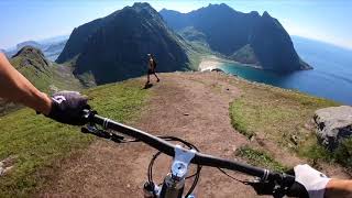 Riding Ryten Lofoten Norway POV [upl. by Parette520]