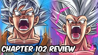 BEAST GOHAN vs ULTRA INSTINCT GOKU Dragon Ball Super Manga Chapter 102 Review [upl. by Peltz]