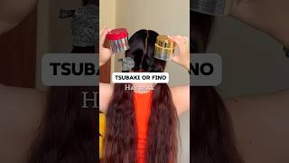 Tsubaki vs Fino hair mask Yesstyle code OSEGEN11 hairtok tsubaki fino hairmaskfordryhair [upl. by Sapphira]