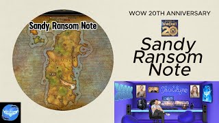 Sandy Ransom Note  Celebration Crate 4  WOW 20th Anniversary  Secret Rewards [upl. by Remmus808]