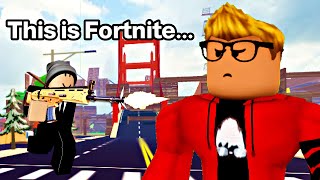 FORTNITE RIPOFF In ROBLOX FOBLOX W Krypton [upl. by Notlef]