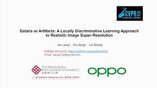 Details or Artifacts A Locally Discriminative Learning Approach to Realistic Image Supe  CVPR 2022 [upl. by Anyr]