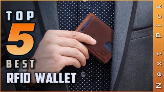 Top 5 Best Rfid Wallets Review in 2024 [upl. by Esened]