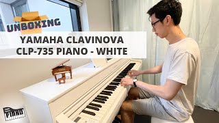 Unboxing  Assembly YAMAHA CLAVINOVA CLP735 WHITE  Vlog 1 [upl. by Nealey351]